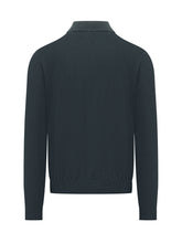 KNIT DE MONSIEUR - Zip Bomber Jacket with Pockets - Blue - LIDIASHOPPING® - Official Website