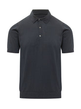 KNIT DE MONSIEUR - Polo Maniche Corte con Colletto - Blu - LIDIASHOPPING® - Official Website