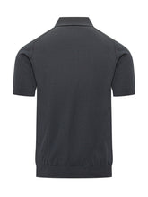 KNIT DE MONSIEUR - Polo Maniche Corte con Colletto - Blu - LIDIASHOPPING® - Official Website