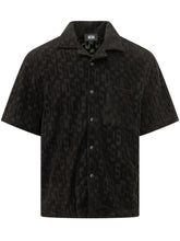 GCDS - Bowling Shirt with Snap Buttons - Black - LIDIASHOPPING® - Official Website