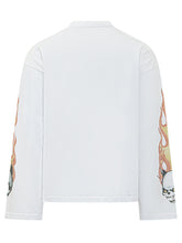 GCDS - T-Shirt Riders con Stampa Grafica - Bianco - LIDIASHOPPING® - Official Website