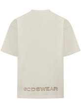 GCDS - T-Shirt Bulletproof con Stampa Frontale - Beige - LIDIASHOPPING® - Official Website