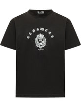 GCDS - T-Shirt Stemma con Stampa Frontale - Nero - LIDIASHOPPING® - Official Website