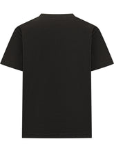 GCDS - T-Shirt Stemma con Stampa Frontale - Nero - LIDIASHOPPING® - Official Website