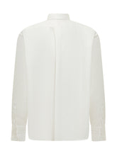 GCDS - Stemma LS Shirt with Collar and Pocket - White - LIDIASHOPPING® - Official Website