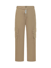 GCDS - Cargo Trousers with Patch Pockets - Beige - LIDIASHOPPING® - Official Website