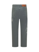 GCDS - Carrot Jeans with Graphic Print - Grey - LIDIASHOPPING® - Official Website