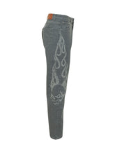 GCDS - Carrot Jeans with Graphic Print - Grey - LIDIASHOPPING® - Official Website