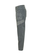 GCDS - Carrot Jeans with Graphic Print - Grey - LIDIASHOPPING® - Official Website
