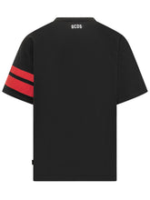 GCDS - Oversize T-shirt with Front Print - Black - LIDIASHOPPING® - Official Website
