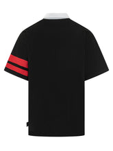 GCDS - Polo Shirt with Front Logo - Black - LIDIASHOPPING® - Official Website