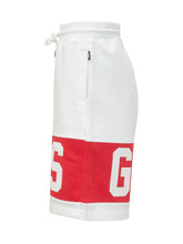 GCDS - Logo Sweatshorts - White - LIDIASHOPPING® - Official Website