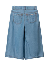 TWIN-SET - Wide Leg Denim Trousers - Blue - LIDIASHOPPING® - Official Website