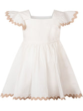 TWIN-SET - Abito con Spalle Scoperte e Profili Ondulati - Bianco - LIDIASHOPPING® - Official Website