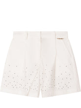 TWIN-SET - Shorts with Decorative Embellishments - White - LIDIASHOPPING® - Official Website