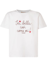 TWIN-SET - T-shirt with Slogan Print - White - LIDIASHOPPING® - Official Website