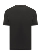 EMPORIO ARMANI - T-shirt with Embroidered Logo - Black - LIDIASHOPPING® - Official Website