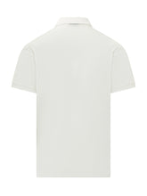 EMPORIO ARMANI - Polo Shirt with Embroidered Logo - White - LIDIASHOPPING® - Official Website