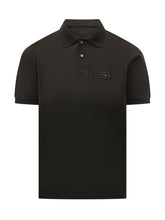 EMPORIO ARMANI - Polo con Logo Ricamato - Nero - LIDIASHOPPING® - Official Website