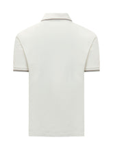 EMPORIO ARMANI - Polo with Striped Collar Details - White - LIDIASHOPPING® - Official Website
