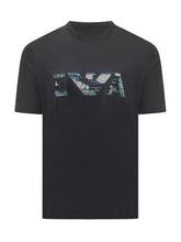 EMPORIO ARMANI - T-shirt con Logo in Rilievo - Nero - LIDIASHOPPING® - Official Website
