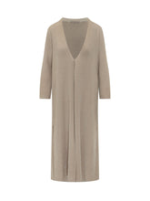 EXTERIOR - Spolverino Lungo Aperto con Scollo a V - Oro - LIDIASHOPPING® - Official Website