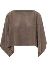 EXTERIOR - Mantella Ampia con Bordi Asimmetrici - Marrone - LIDIASHOPPING® - Official Website