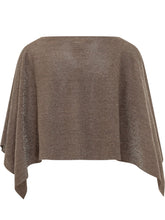 EXTERIOR - Mantella Ampia con Bordi Asimmetrici - Marrone - LIDIASHOPPING® - Official Website