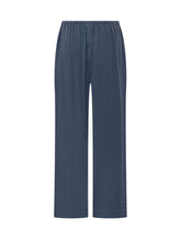 EMPORIO ARMANI - Trousers with Elastic Waist and Straight Leg - Blue - LIDIASHOPPING® - Official Website