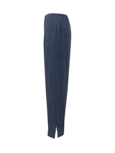 EMPORIO ARMANI - Trousers with Elastic Waist and Straight Leg - Blue - LIDIASHOPPING® - Official Website