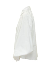 SOSUE - Oversized Shirt with Collar and Buttons - White - LIDIASHOPPING® - Official Website