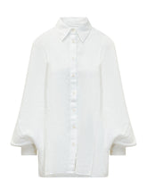 SOSUE - Blouse with Collar and Wide Sleeves - White - LIDIASHOPPING® - Official Website