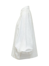 SOSUE - Blouse with Collar and Wide Sleeves - White - LIDIASHOPPING® - Official Website