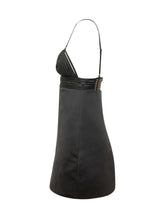 ELISABETTA FRANCHI - Mini Dress with Structured Cups and Decorative Straps - Black - LIDIASHOPPING® - Official Website