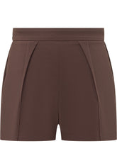 ELISABETTA FRANCHI - Shorts Sartoriali con Pieghe - Rosso | Lidia Shopping | Official Website