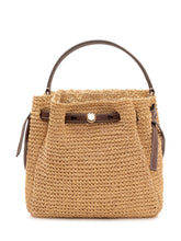 TORY BURCH - Romy Straw Buck Bag with Handle - Beige | Lidia Shopping ® | Official Website