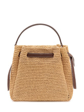 TORY BURCH - Romy Straw Buck Bag with Handle - Beige | Lidia Shopping ® | Official Website