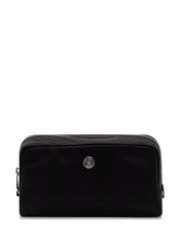 TORY BURCH - Cosmetic Case with Zipper Closure and Front Logo - Black - LIDIASHOPPING® - Official Website