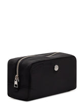 TORY BURCH - Cosmetic Case with Zipper Closure and Front Logo - Black - LIDIASHOPPING® - Official Website