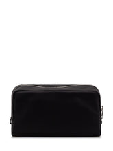 TORY BURCH - Cosmetic Case with Zipper Closure and Front Logo - Black - LIDIASHOPPING® - Official Website