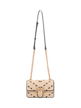 PINKO - Shoulder Bag with Flap and Logo - Beige - LIDIASHOPPING® - Official Website