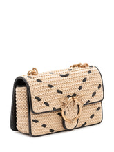 PINKO - Shoulder Bag with Flap and Logo - Beige - LIDIASHOPPING® - Official Website