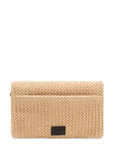 PINKO - Click Soft Bag with Flap and Woven Texture - Beige - LIDIASHOPPING® - Official Website