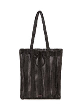 PINKO - Raffia Easy Tote Bag - Black - LIDIASHOPPING® - Official Website