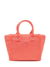 PINKO - Beach Shopper Mini Bag with Handles - Pink - LIDIASHOPPING® - Official Website