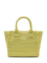 PINKO - Beach Shopper Mini Bag with Handles - Green - LIDIASHOPPING® - Official Website
