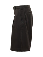 CELLAR DOOR - Bermuda con Cintura Integrata - Nero - LIDIASHOPPING® - Official Website