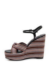 STEVE MADDEN - Cross Strap Wedge Sandals - Black - LIDIASHOPPING® - Official Website