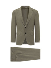 CORNELIANI - Suit with Two Button Jacket and Trousers - Green - LIDIASHOPPING® - Official Website