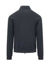CORNELIANI - Jacket with Zip Closure and High Collar - Blue - LIDIASHOPPING® - Official Website